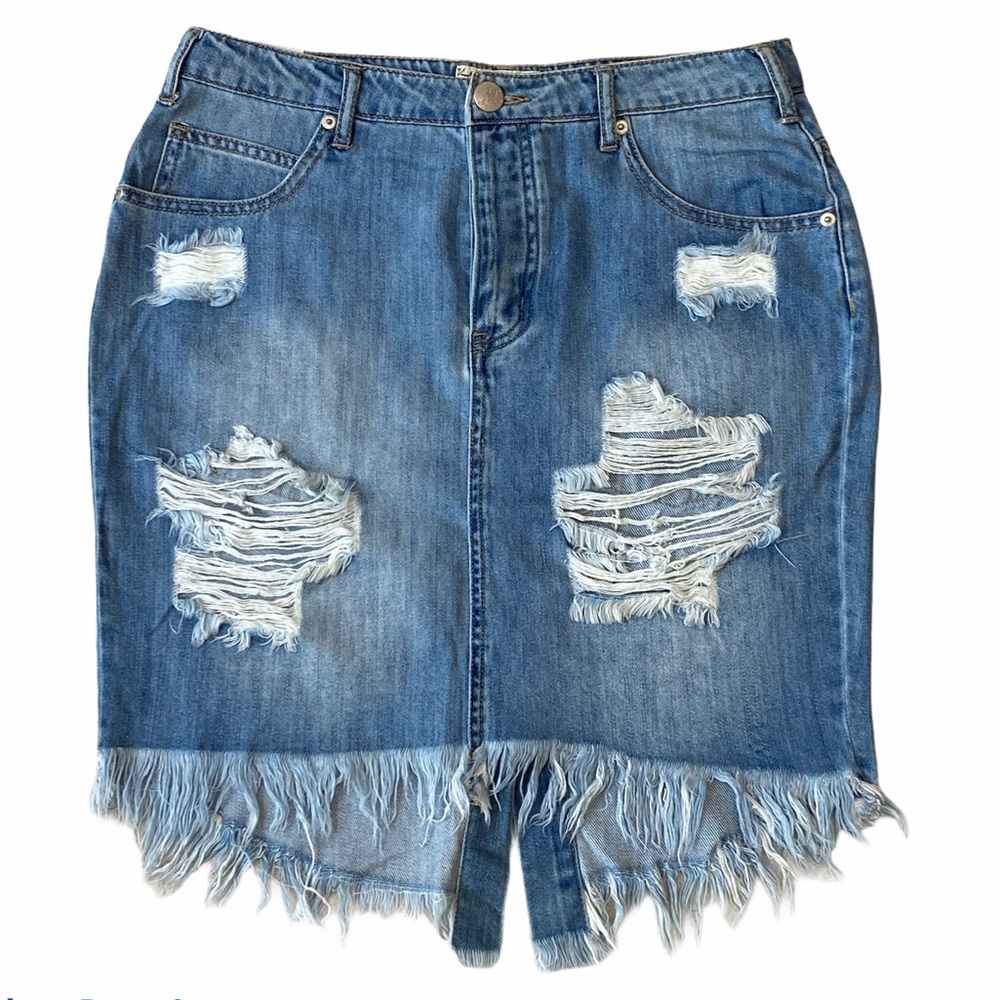 VINTAGE HAVANA DENIM SKIRT